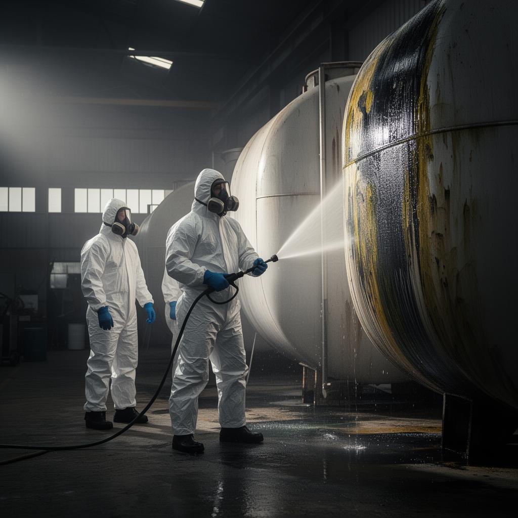 Remoção de Tintas, Graxas e Resíduos